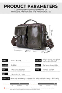Bullcaptain Maletín Heritage Leather