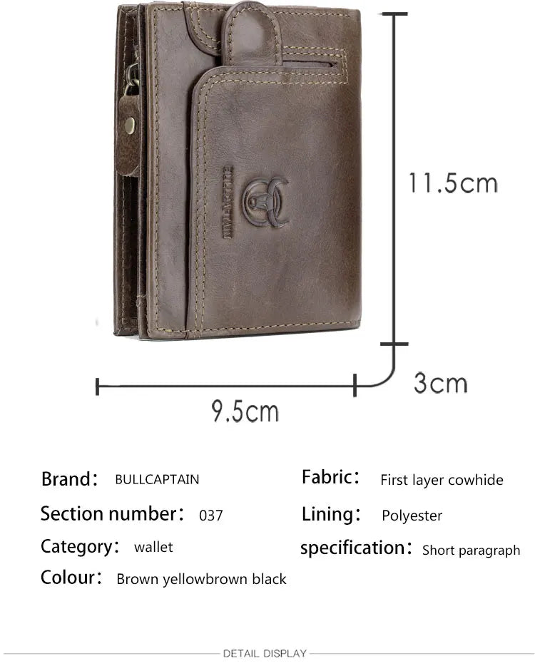 Bullcaptain Billetera Titan Zip