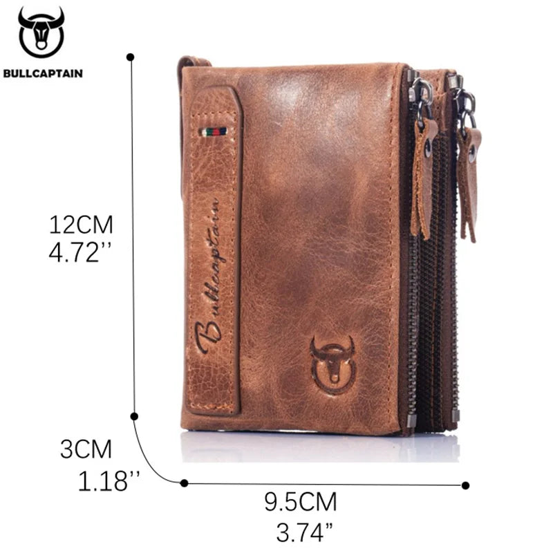 Bullcaptain Billetera Retro Zip