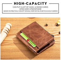 Bullcaptain Billetera Retro Zip