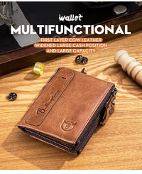 Bullcaptain Billetera Retro Zip