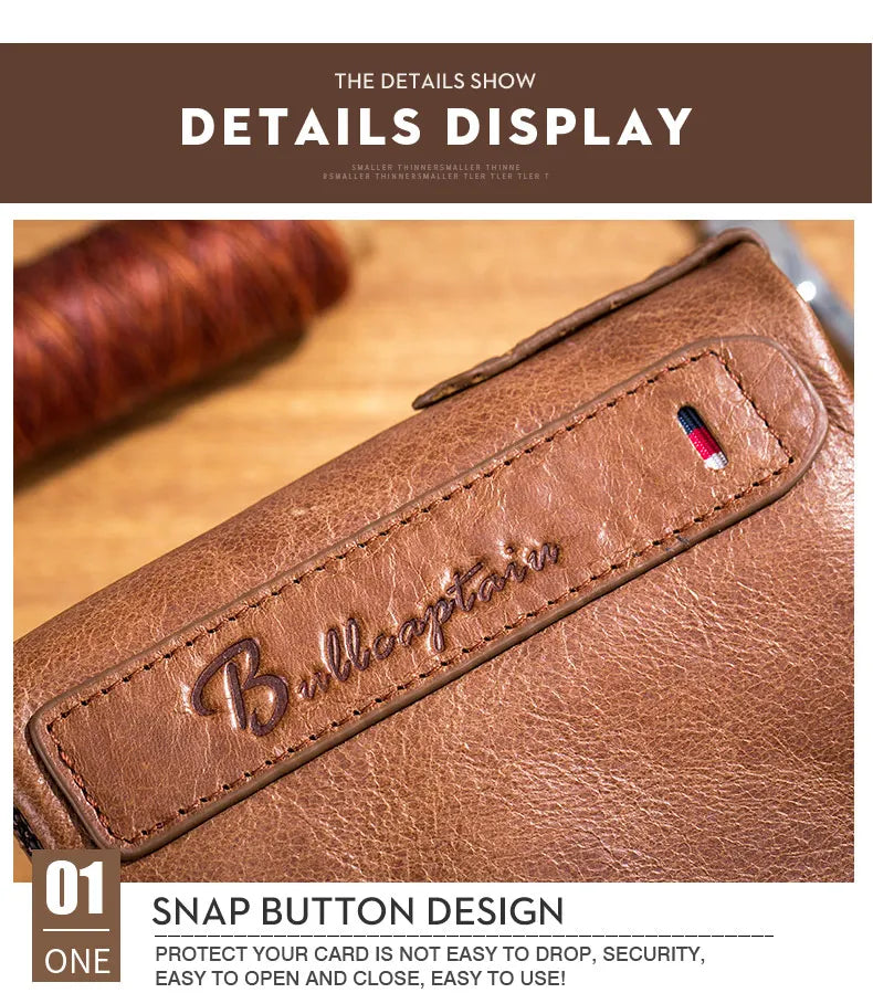 Bullcaptain Billetera Retro Zip